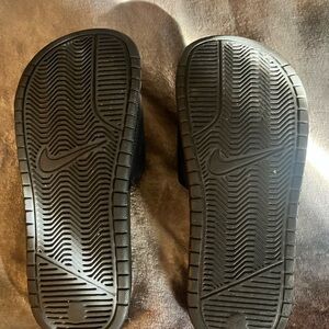 Nike Kids Black Slide Sandals
